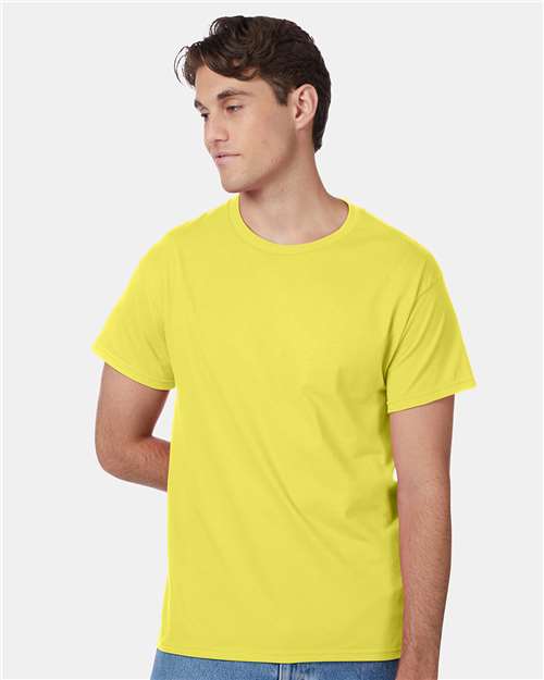 Custom Embroidered  Hanes Authentic T-Shirt 5250 Yellow