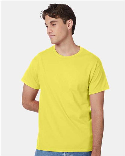 Custom Embroidered  Hanes Authentic T-Shirt 5250 Yellow