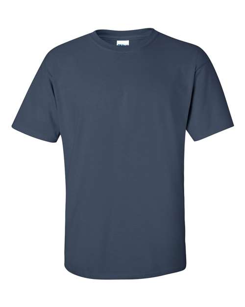 Gildan Women’s 1X1 Baby Rib Raglan Three-Quarter Sleeve Tee 2000 Blue Dusk Custom Embroidered Business Logo