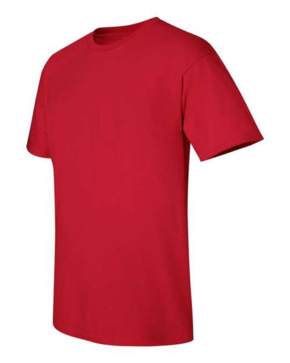 Gildan Women’s 1X1 Baby Rib Raglan Three-Quarter Sleeve Tee 2000 Cherry Red Custom Embroidered Business Logo