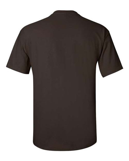 Gildan Women’s 1X1 Baby Rib Raglan Three-Quarter Sleeve Tee 2000 Dark Chocolate Custom Embroidered Business Logo