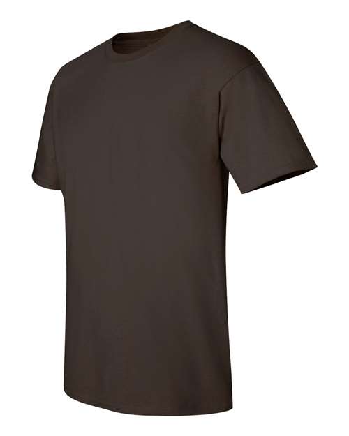 Gildan Women’s 1X1 Baby Rib Raglan Three-Quarter Sleeve Tee 2000 Dark Chocolate Custom Embroidered Business Logo