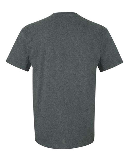 Gildan Women’s 1X1 Baby Rib Raglan Three-Quarter Sleeve Tee 2000 Dark Heather Custom Embroidered Business Logo