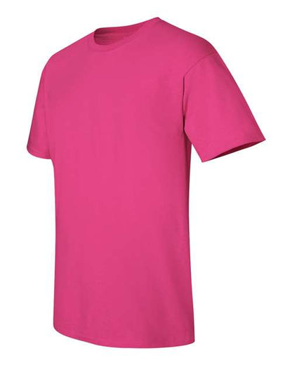 Gildan Women’s 1X1 Baby Rib Raglan Three-Quarter Sleeve Tee 2000 Heliconia Custom Embroidered Business Logo