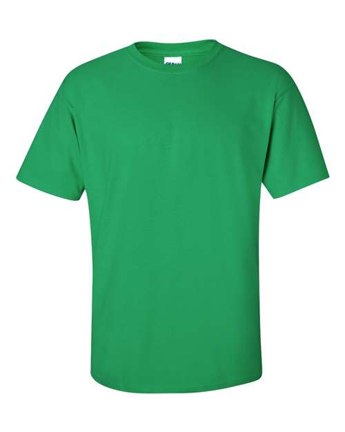 Gildan Women’s 1X1 Baby Rib Raglan Three-Quarter Sleeve Tee 2000 Irish Green Custom Embroidered Business Logo