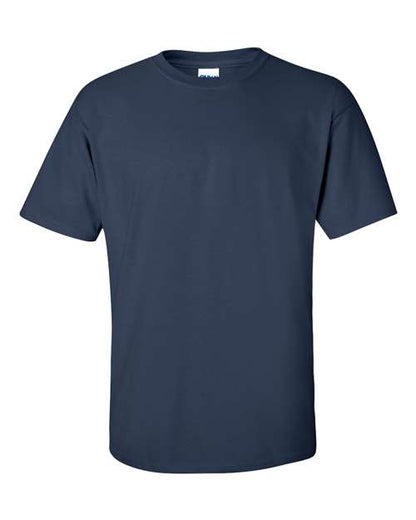 Gildan Women’s 1X1 Baby Rib Raglan Three-Quarter Sleeve Tee 2000 Navy Custom Embroidered Business Logo