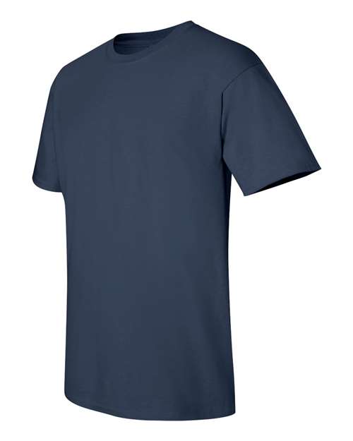 Gildan Women’s 1X1 Baby Rib Raglan Three-Quarter Sleeve Tee 2000 Navy Custom Embroidered Business Logo