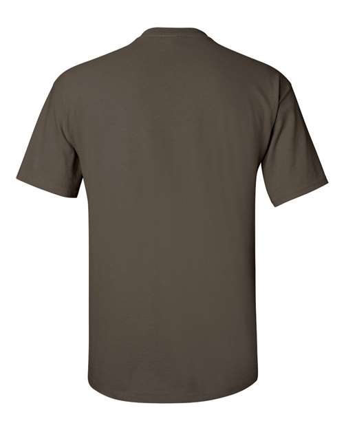 Gildan Women’s 1X1 Baby Rib Raglan Three-Quarter Sleeve Tee 2000 Olive Custom Embroidered Business Logo