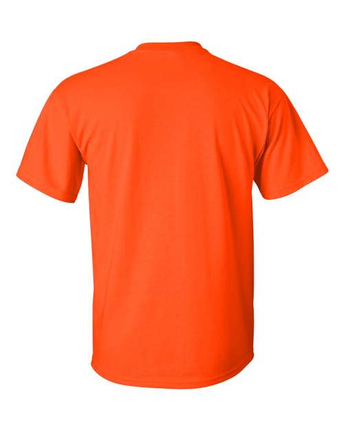 Gildan Women’s 1X1 Baby Rib Raglan Three-Quarter Sleeve Tee 2000 Orange Custom Embroidered Business Logo