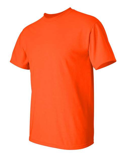 Gildan Women’s 1X1 Baby Rib Raglan Three-Quarter Sleeve Tee 2000 Orange Custom Embroidered Business Logo