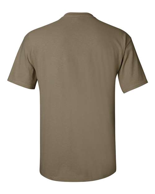 Gildan Women’s 1X1 Baby Rib Raglan Three-Quarter Sleeve Tee 2000 Prairie Dust Custom Embroidered Business Logo