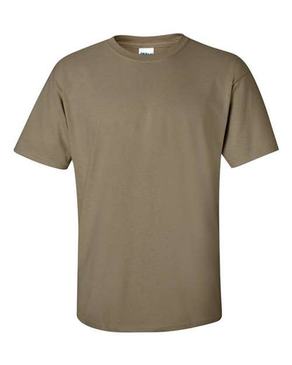 Gildan Women’s 1X1 Baby Rib Raglan Three-Quarter Sleeve Tee 2000 Prairie Dust Custom Embroidered Business Logo