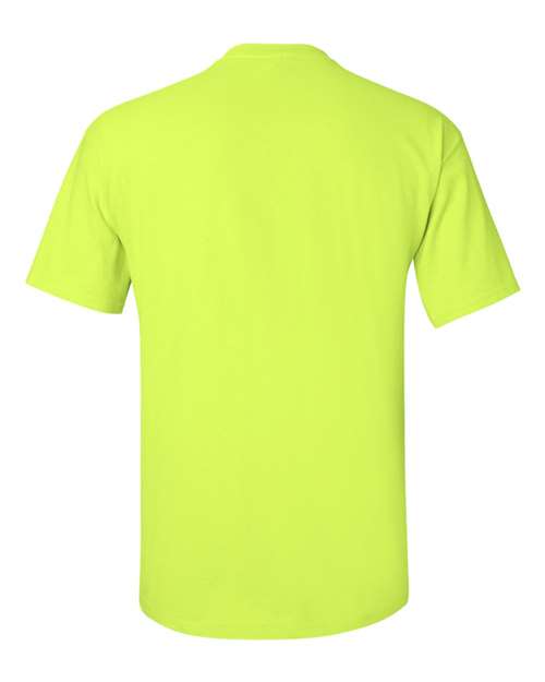 Gildan Women’s 1X1 Baby Rib Raglan Three-Quarter Sleeve Tee 2000 Safety Green Custom Embroidered Business Logo