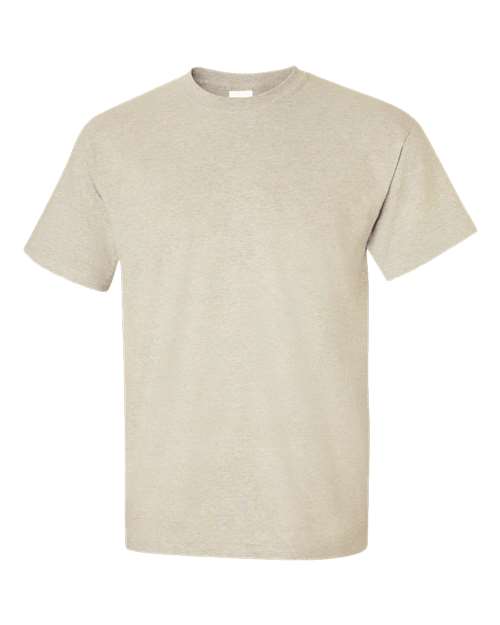 Gildan Women’s 1X1 Baby Rib Raglan Three-Quarter Sleeve Tee 2000 Sand Custom Embroidered Business Logo
