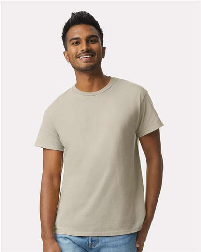 Custom Embroidered  Gildan Ultra Cotton® T-Shirt 2000 Sand