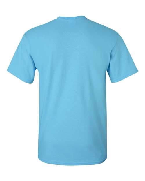 Gildan Women’s 1X1 Baby Rib Raglan Three-Quarter Sleeve Tee 2000 Sky Custom Embroidered Business Logo