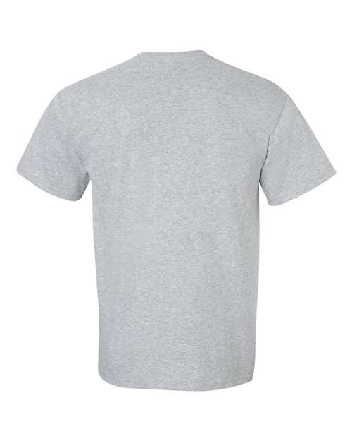 Gildan Women’s 1X1 Baby Rib Raglan Three-Quarter Sleeve Tee 2000 Sport Grey Custom Embroidered Business Logo