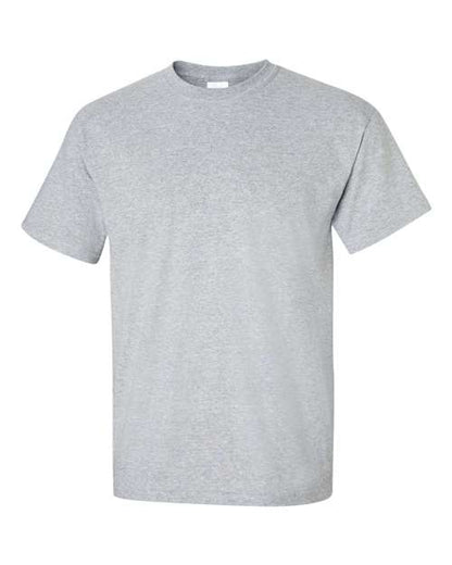 Gildan Women’s 1X1 Baby Rib Raglan Three-Quarter Sleeve Tee 2000 Sport Grey Custom Embroidered Business Logo