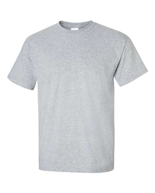 Gildan Women’s 1X1 Baby Rib Raglan Three-Quarter Sleeve Tee 2000 Sport Grey Custom Embroidered Business Logo