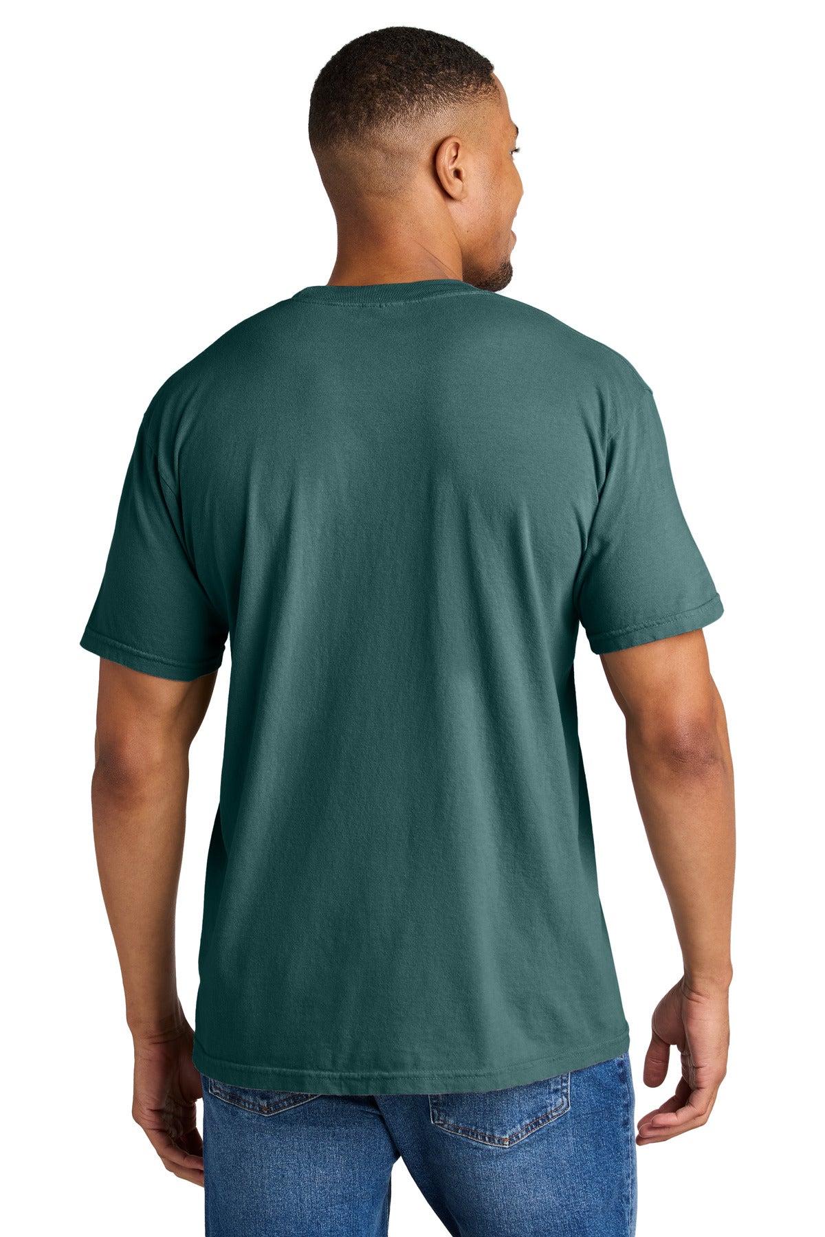 Custom Embroidered Comfort Colors T-Shirts  in Blue Spruce