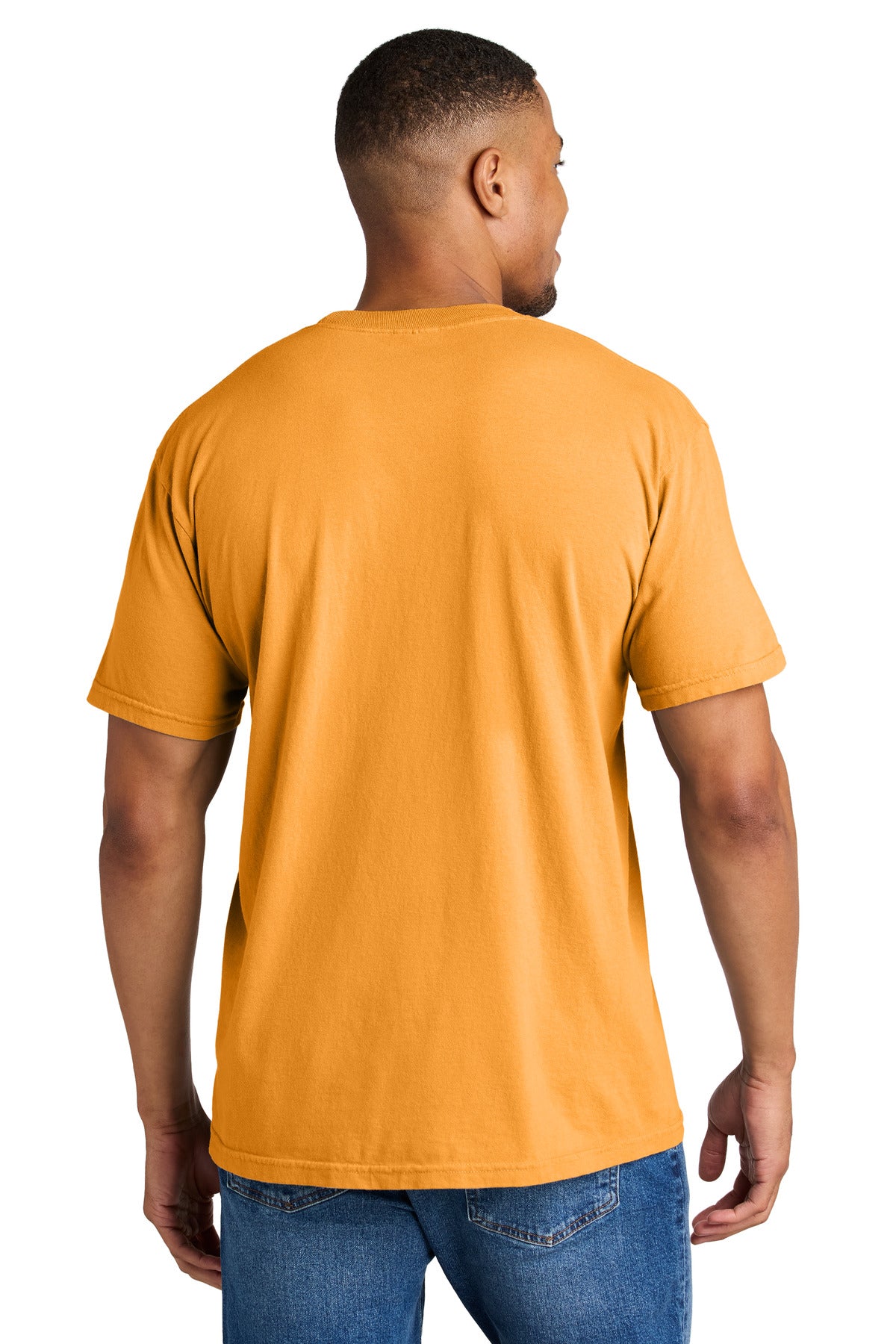 Custom Embroidered Comfort Colors T-Shirts  in Bright Orange