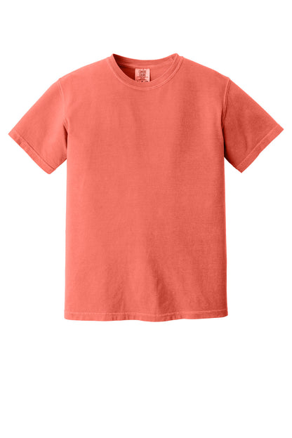 Custom Embroidered Comfort Colors T-Shirts  in Bright Salmon