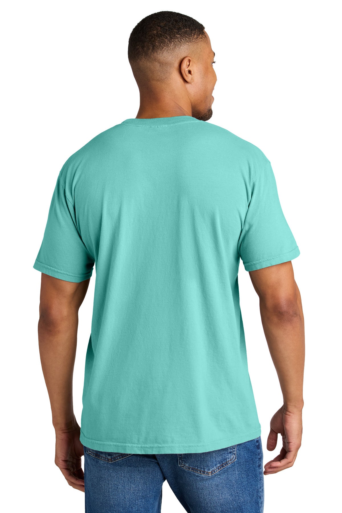 Custom Embroidered Comfort Colors T-Shirts  in Chalky Mint