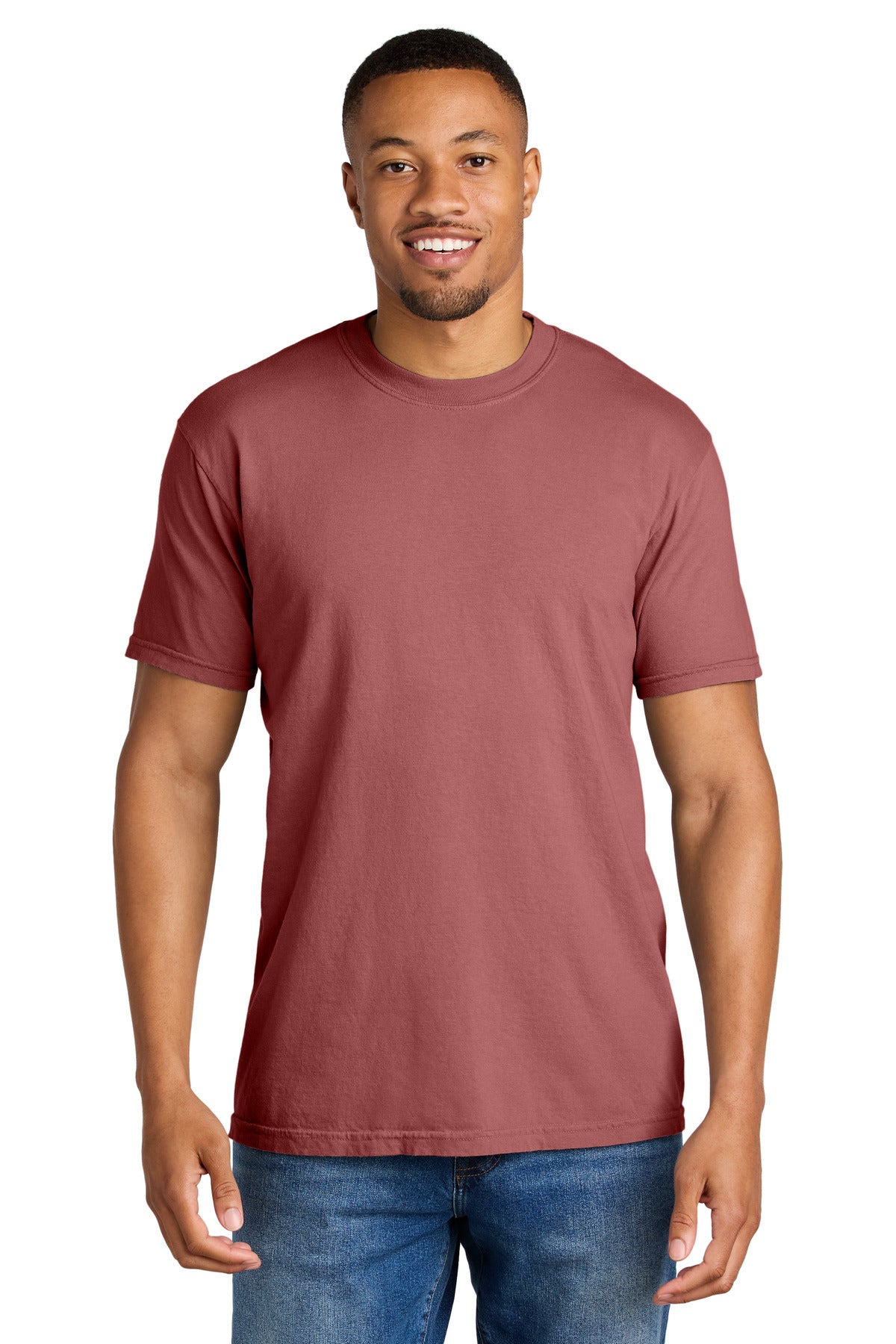 Custom Embroidered Comfort Colors T-Shirts  in Crimson