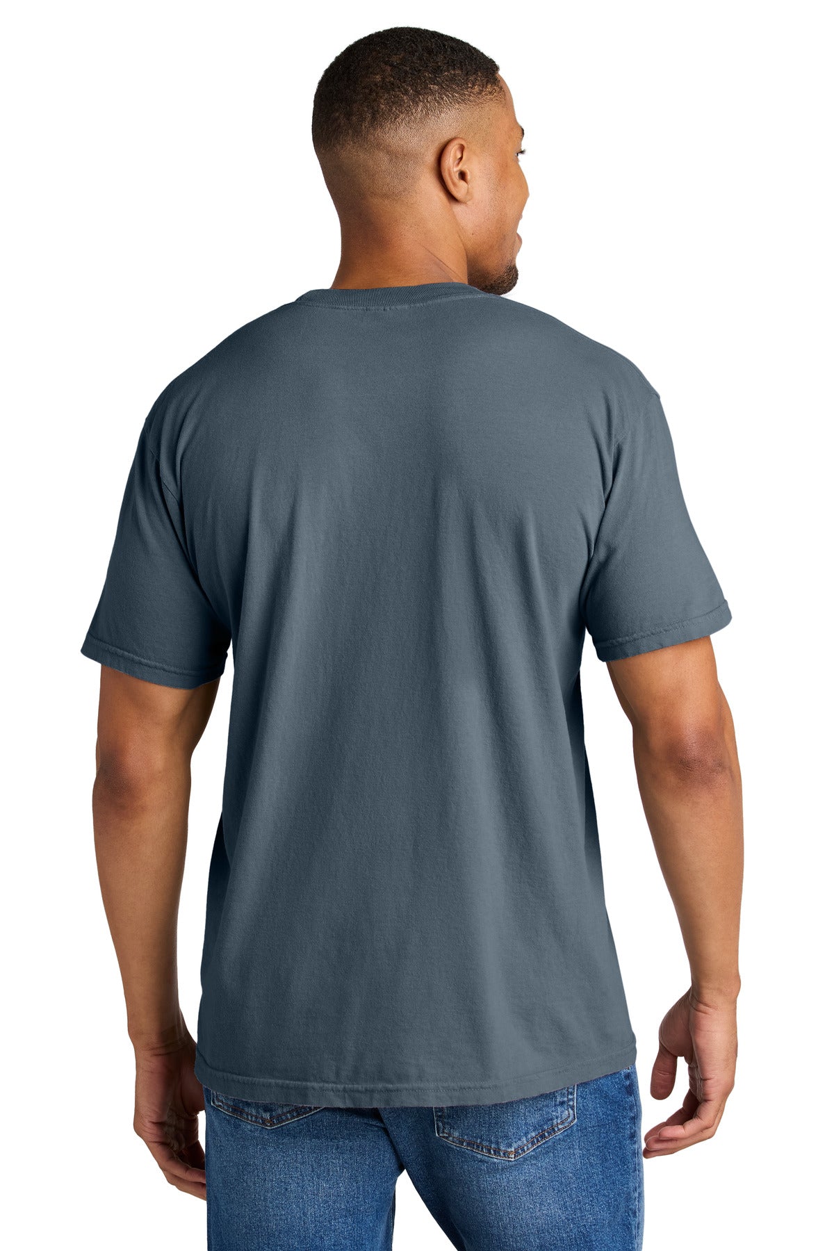 Custom Embroidered Comfort Colors T-Shirts  in Denim