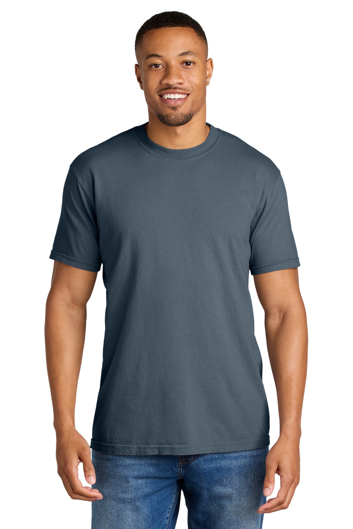 Custom Embroidered Comfort Colors T-Shirts  in Denim