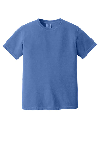 Custom Embroidered Comfort Colors T-Shirts  in Flo Blue