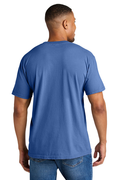 Custom Embroidered Comfort Colors T-Shirts  in Flo Blue