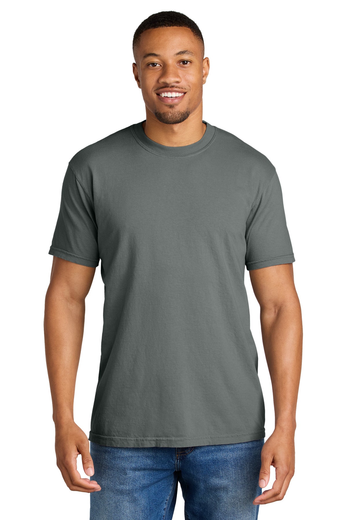 Custom Embroidered Comfort Colors T-Shirts  in Grey