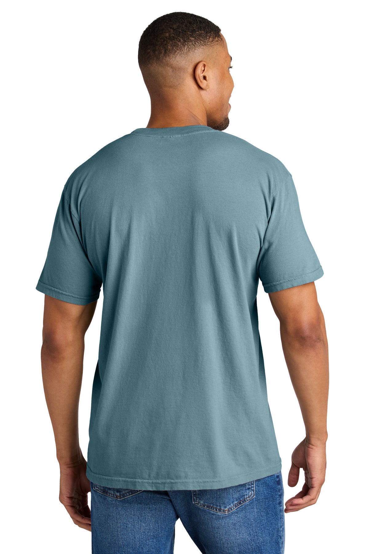 Custom Embroidered Comfort Colors T-Shirts  in Ice Blue