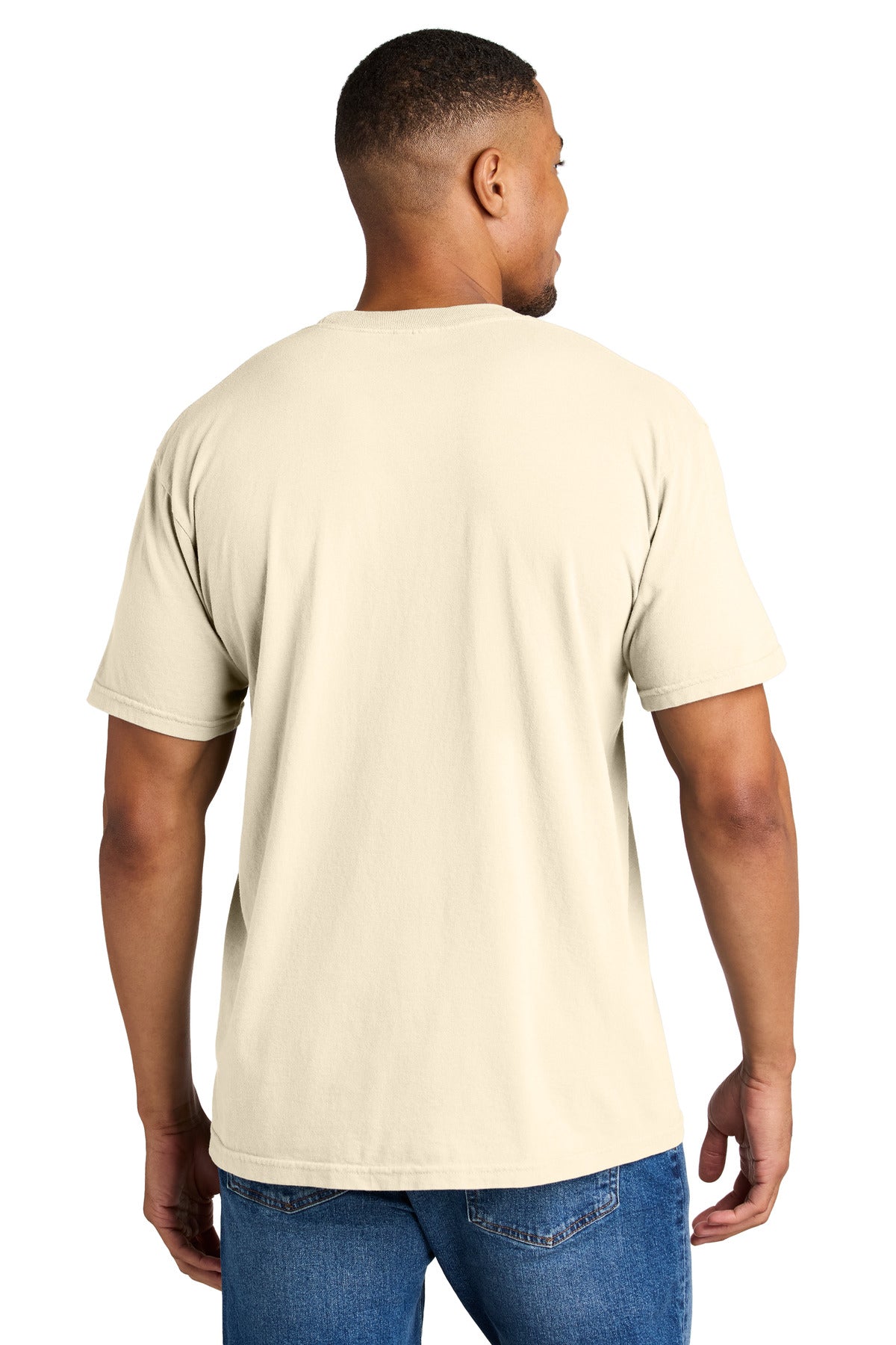 Custom Embroidered Comfort Colors T-Shirts  in Ivory