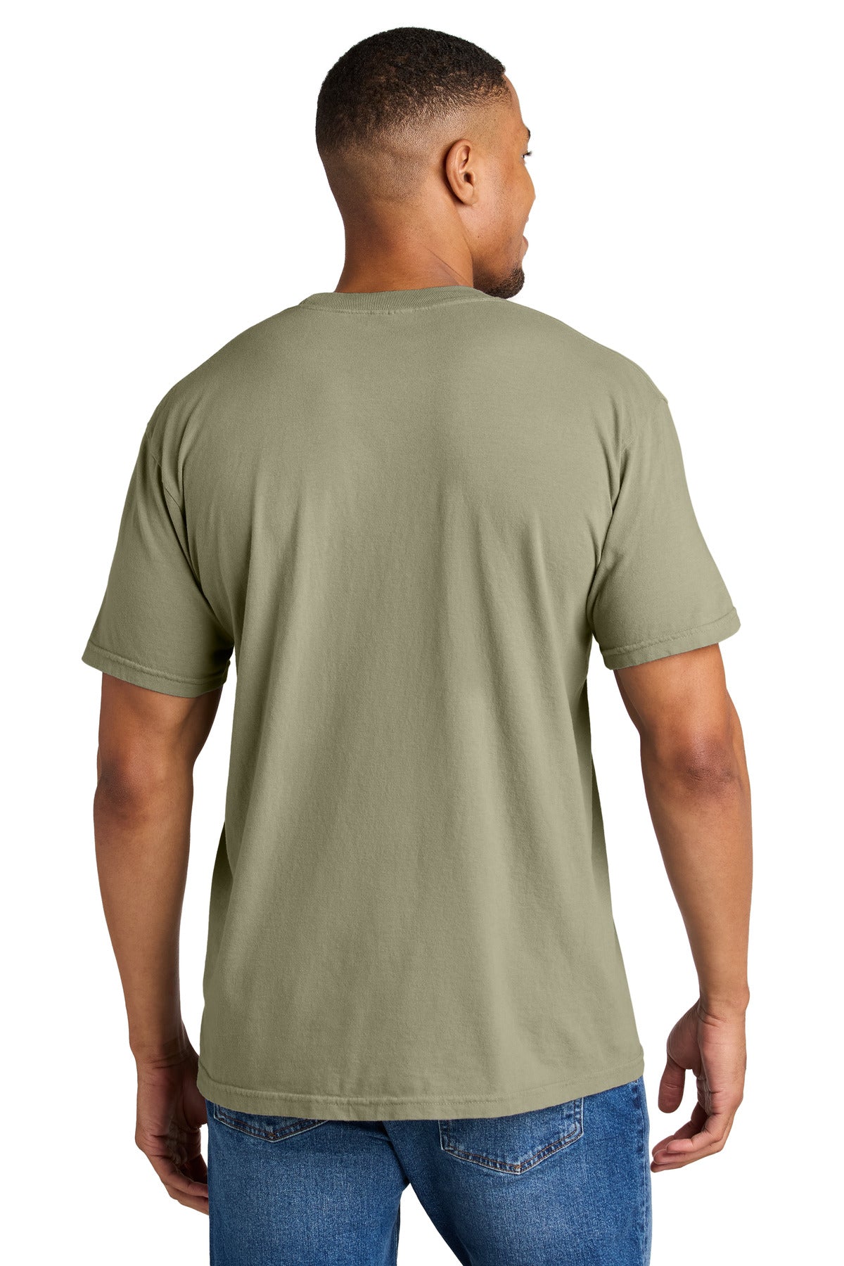 Custom Embroidered Comfort Colors T-Shirts  in Khaki