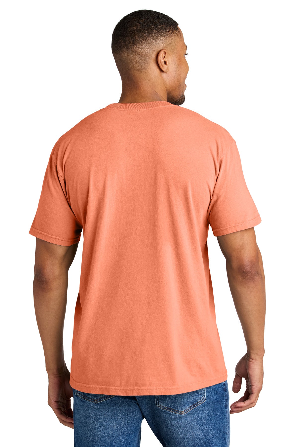 Custom Embroidered Comfort Colors T-Shirts  in Melon