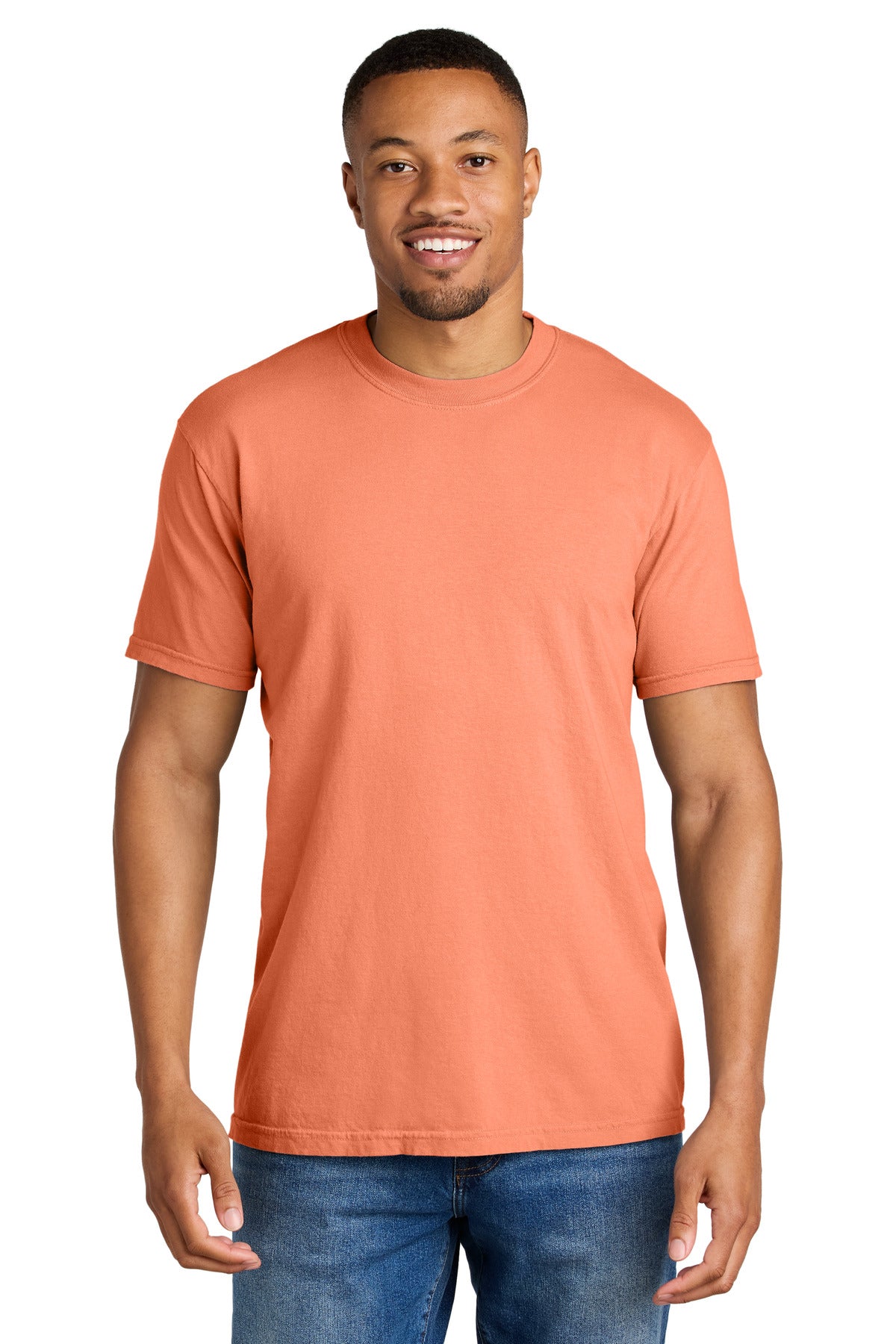 Custom Embroidered Comfort Colors T-Shirts  in Melon