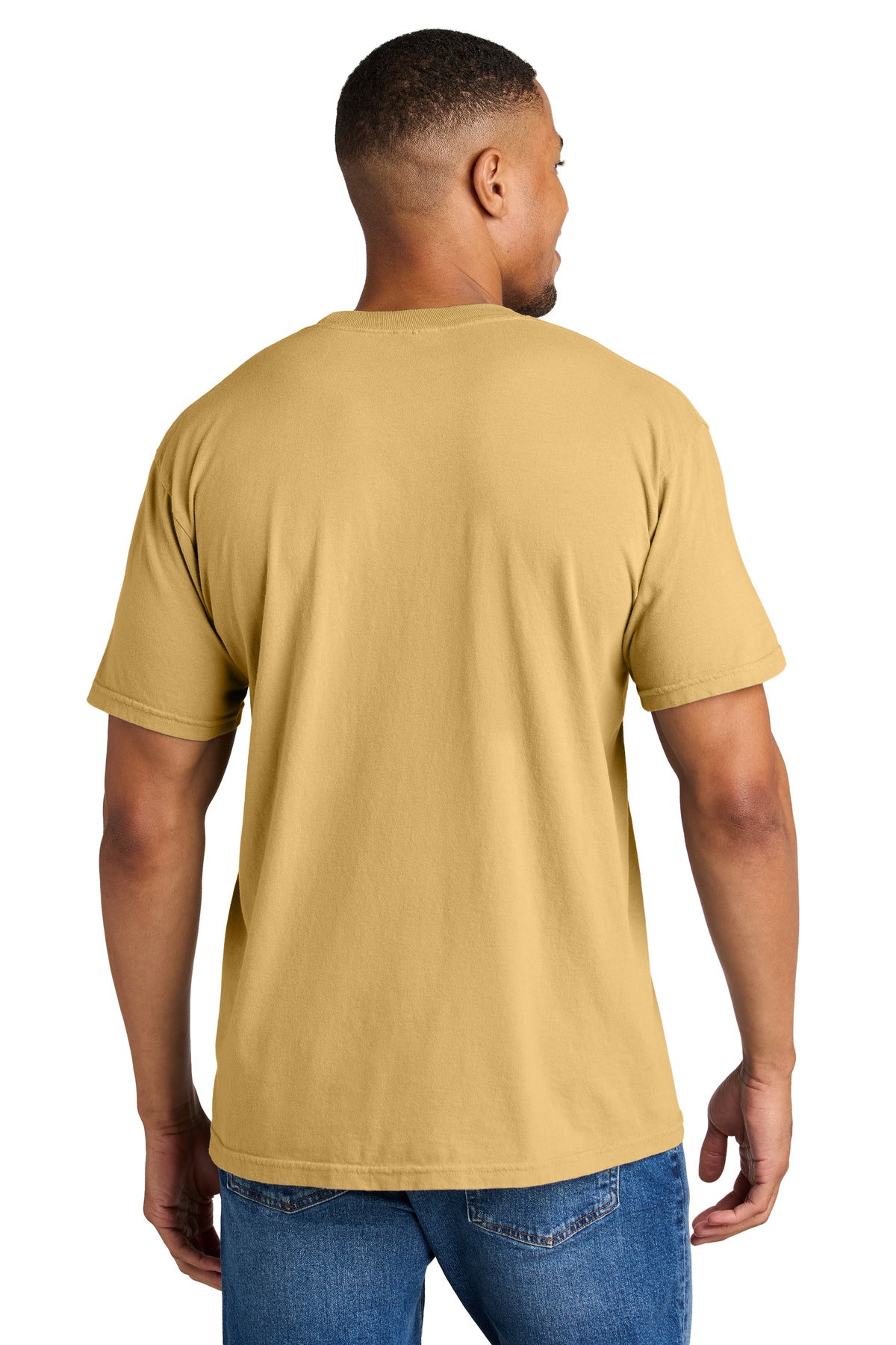 Custom Embroidered Comfort Colors T-Shirts  in Mustard