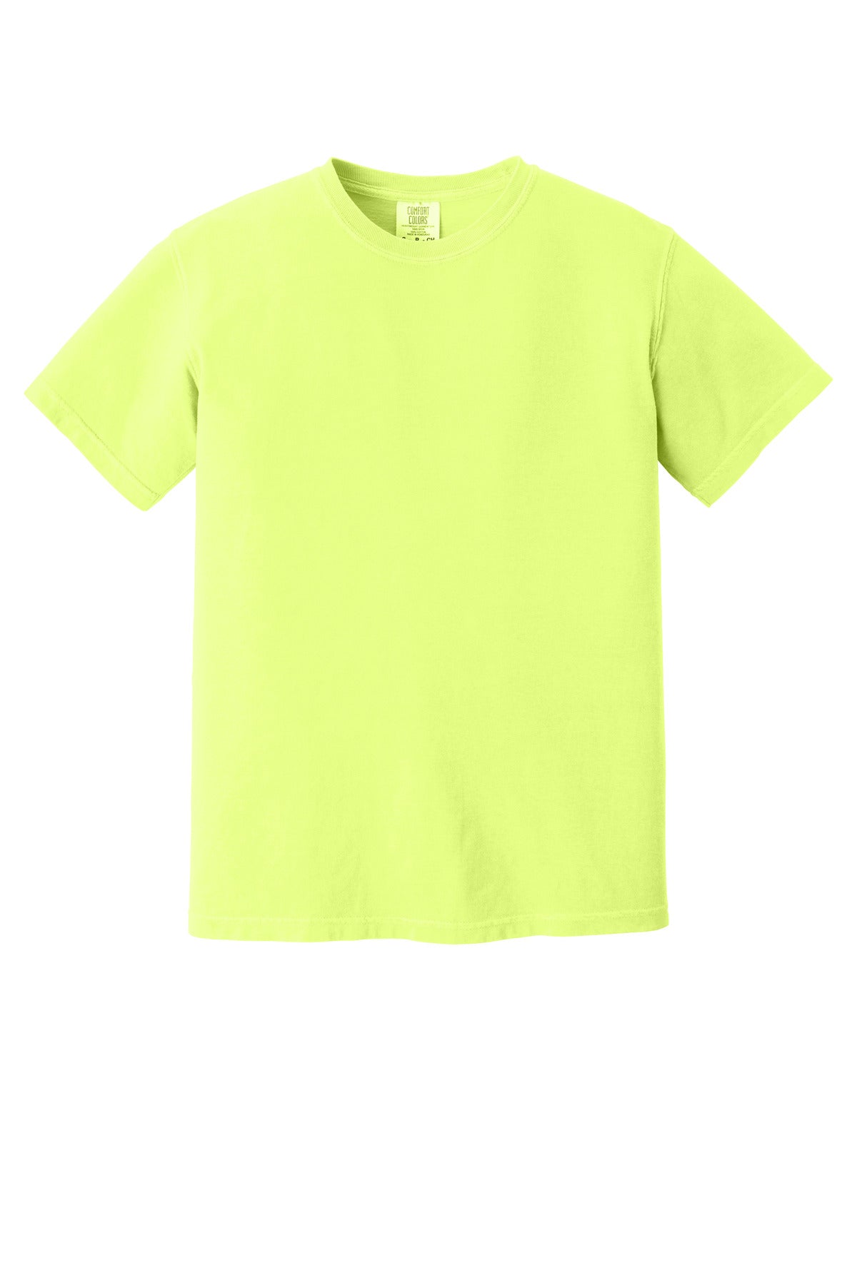 Custom Embroidered Comfort Colors T-Shirts  in Neon Lemon