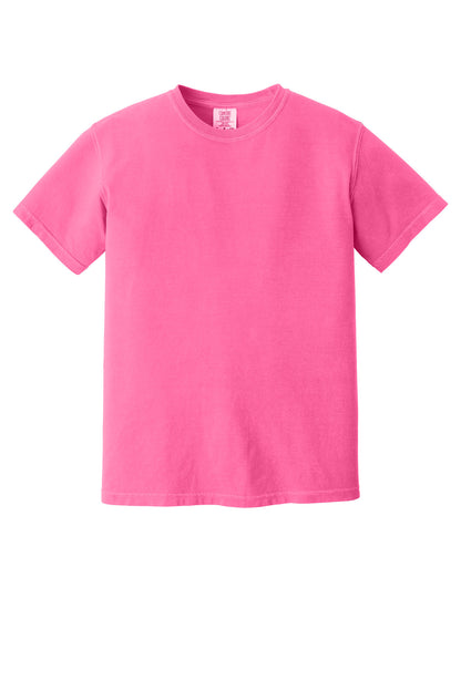 Custom Embroidered Comfort Colors T-Shirts  in Neon Pink