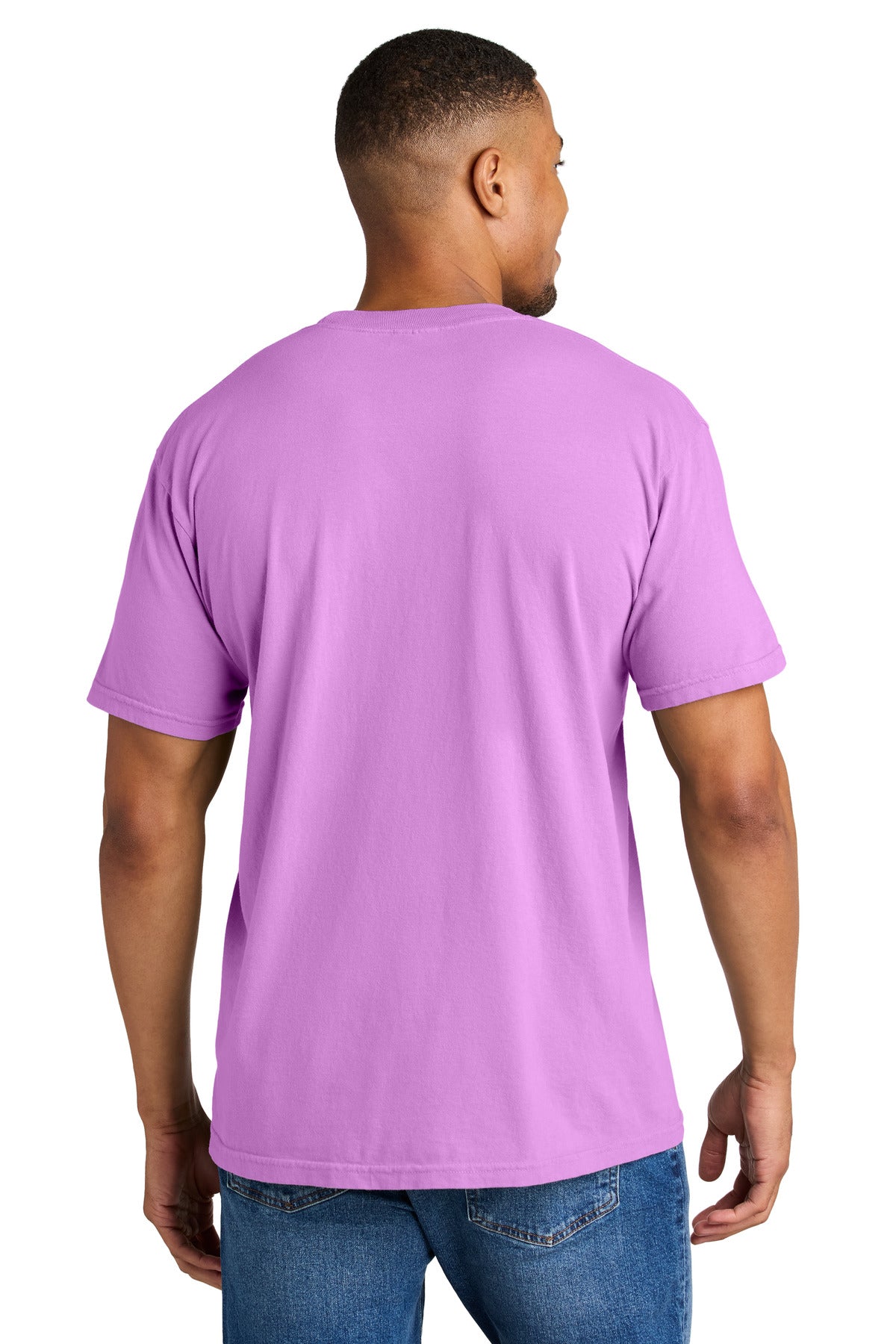 Custom Embroidered Comfort Colors T-Shirts  in Neon Violet
