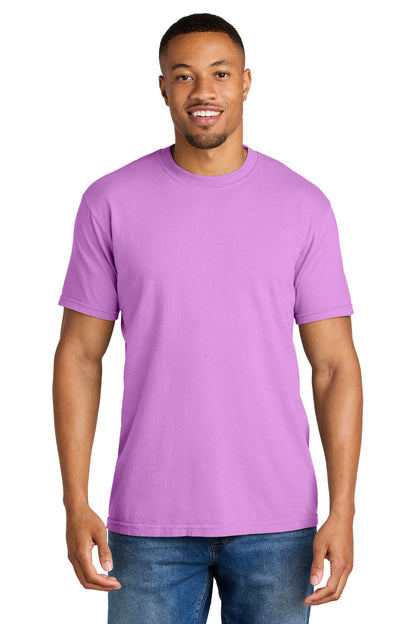 Custom Embroidered Comfort Colors T-Shirts  in Neon Violet