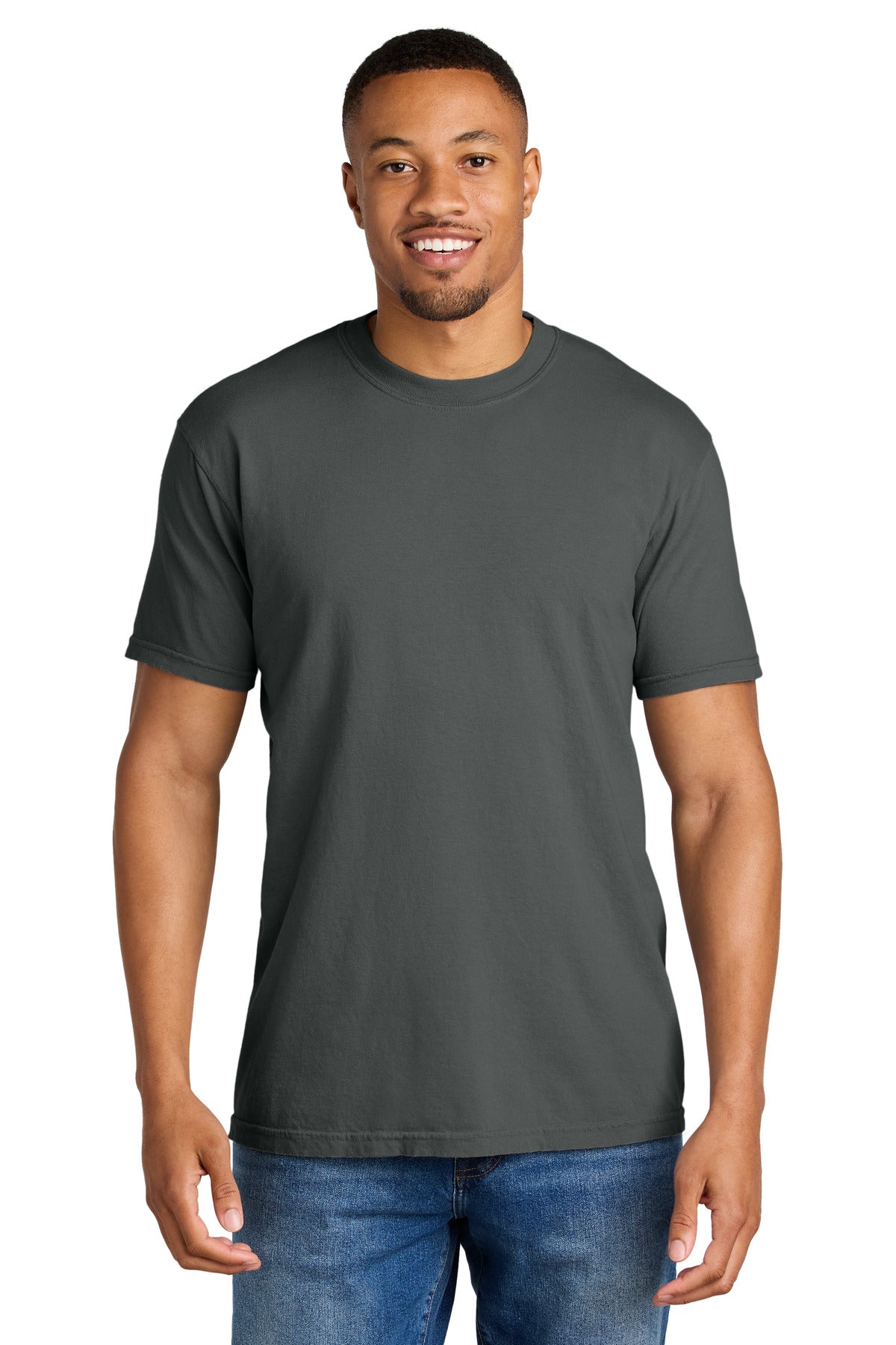 Custom Embroidered Comfort Colors T-Shirts  in Pepper