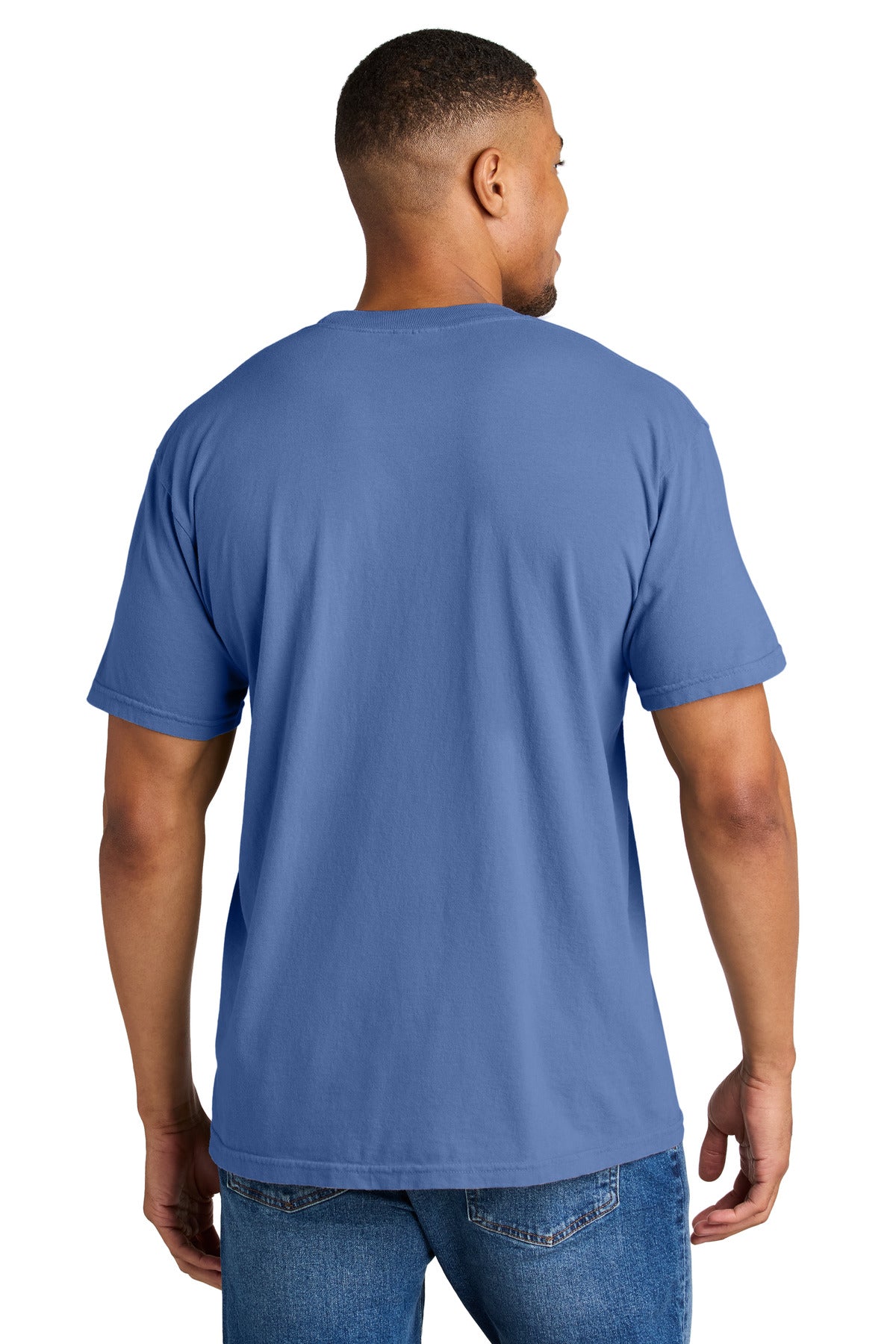 Custom Embroidered Comfort Colors T-Shirts  in Periwinkle