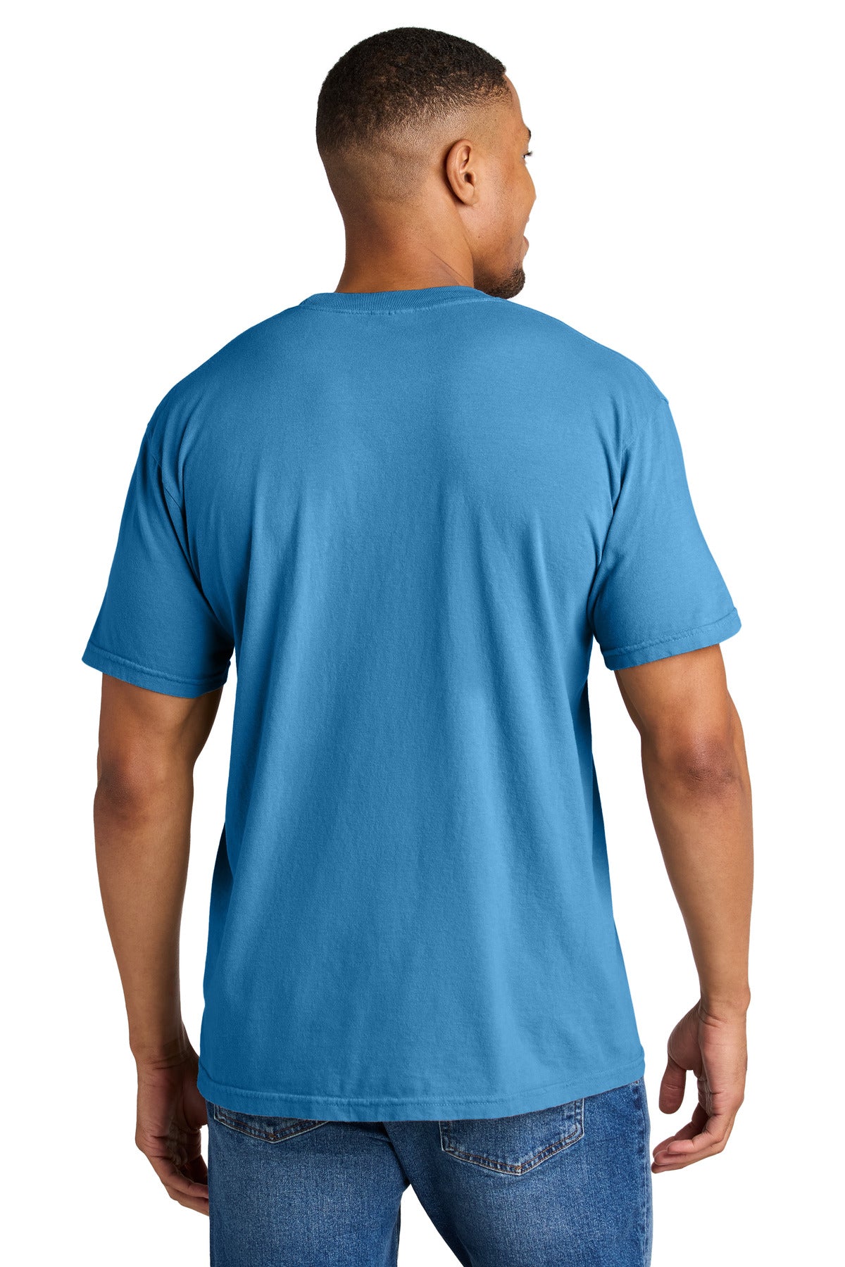 Custom Embroidered Comfort Colors T-Shirts  in Royal Caribe