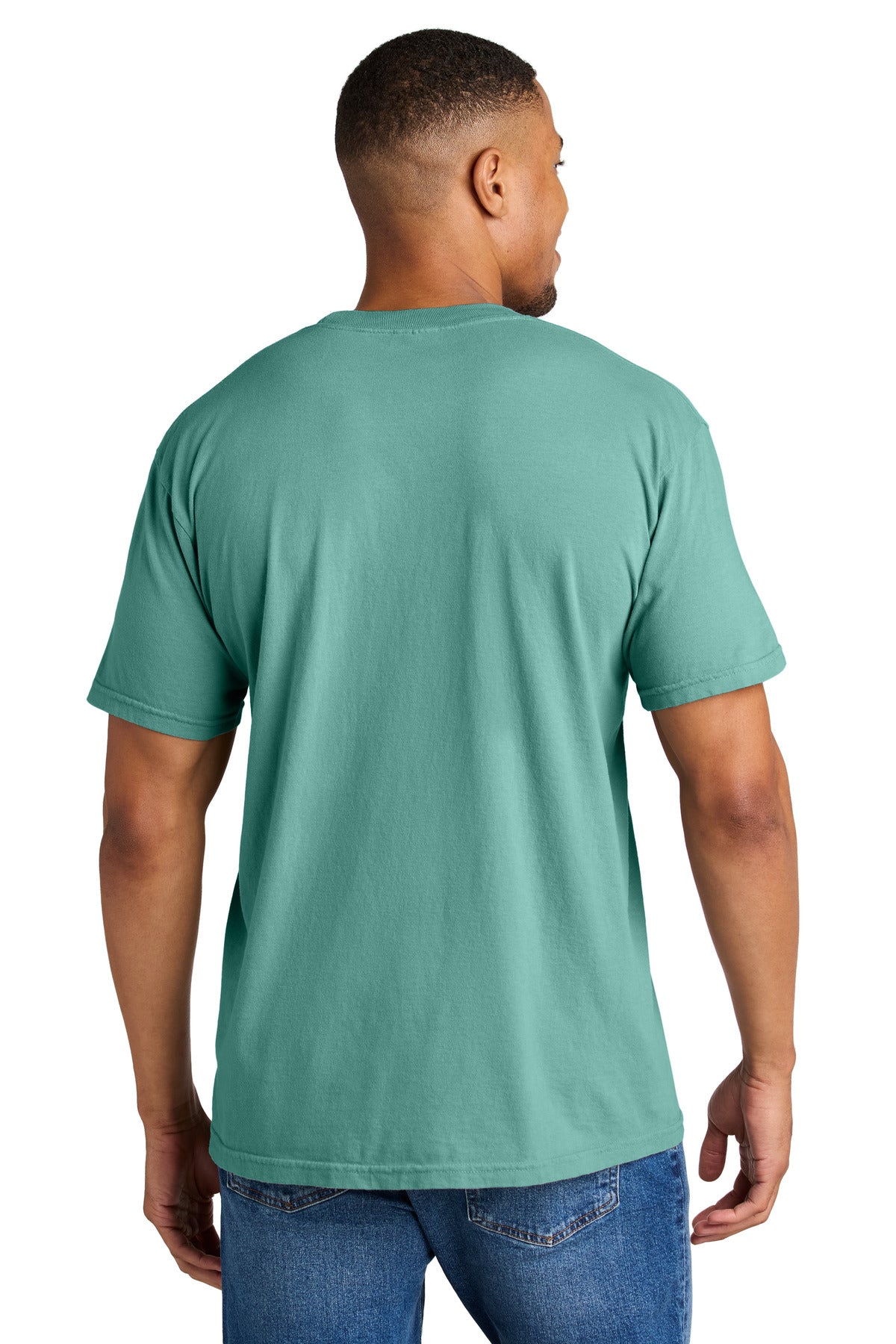 Custom Embroidered Comfort Colors T-Shirts  in Seafoam