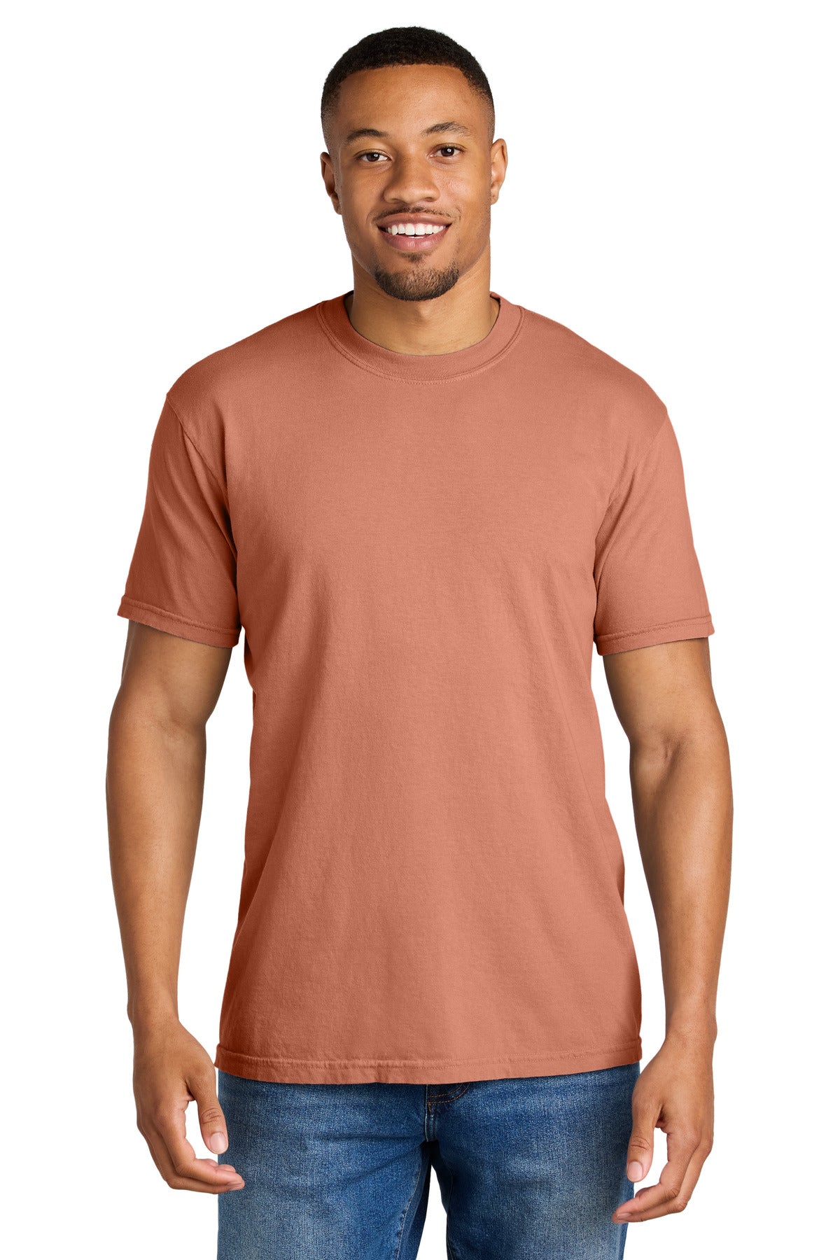 Custom Embroidered Comfort Colors T-Shirts  in Terracotta