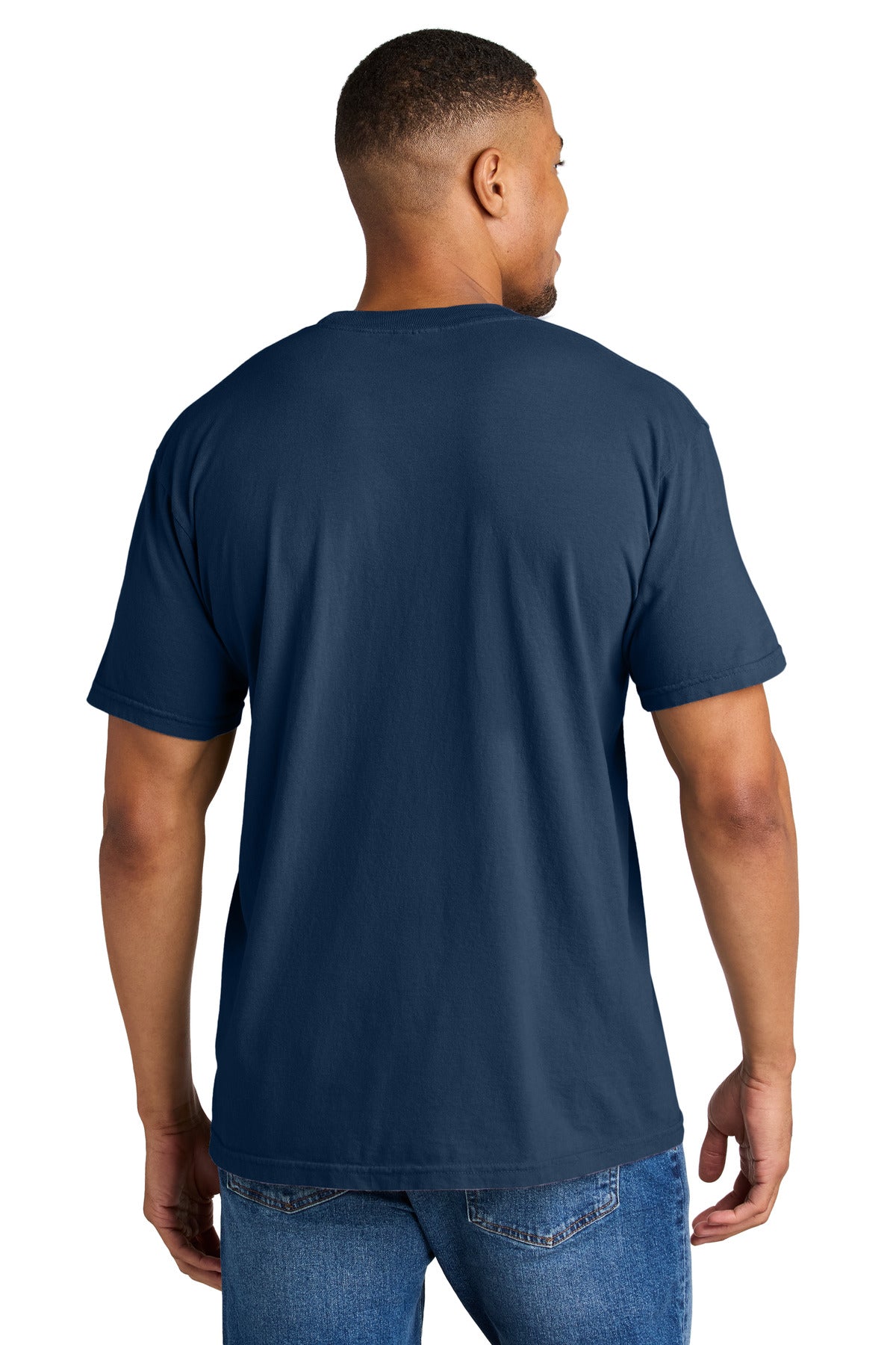 Custom Embroidered Comfort Colors T-Shirts  in True Navy