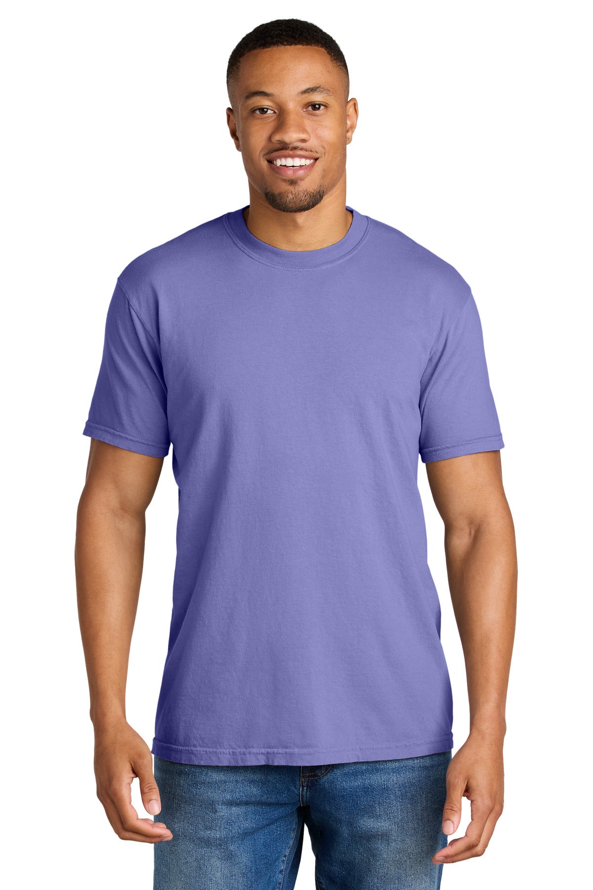 Custom Embroidered Comfort Colors T-Shirts  in Violet